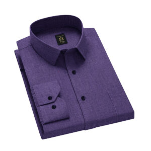 Envoy Italy Purple Men’s Tailor Fit Party Wear Long Sleeve Shirt