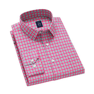 Envoy Sport Casual Wear Tailor Fit Men's Long Sleeve Pink Color Shirt