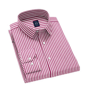 Envoy Sport Casual Wear Tailor Fit Men's Long Sleeve Pink Color Shirt