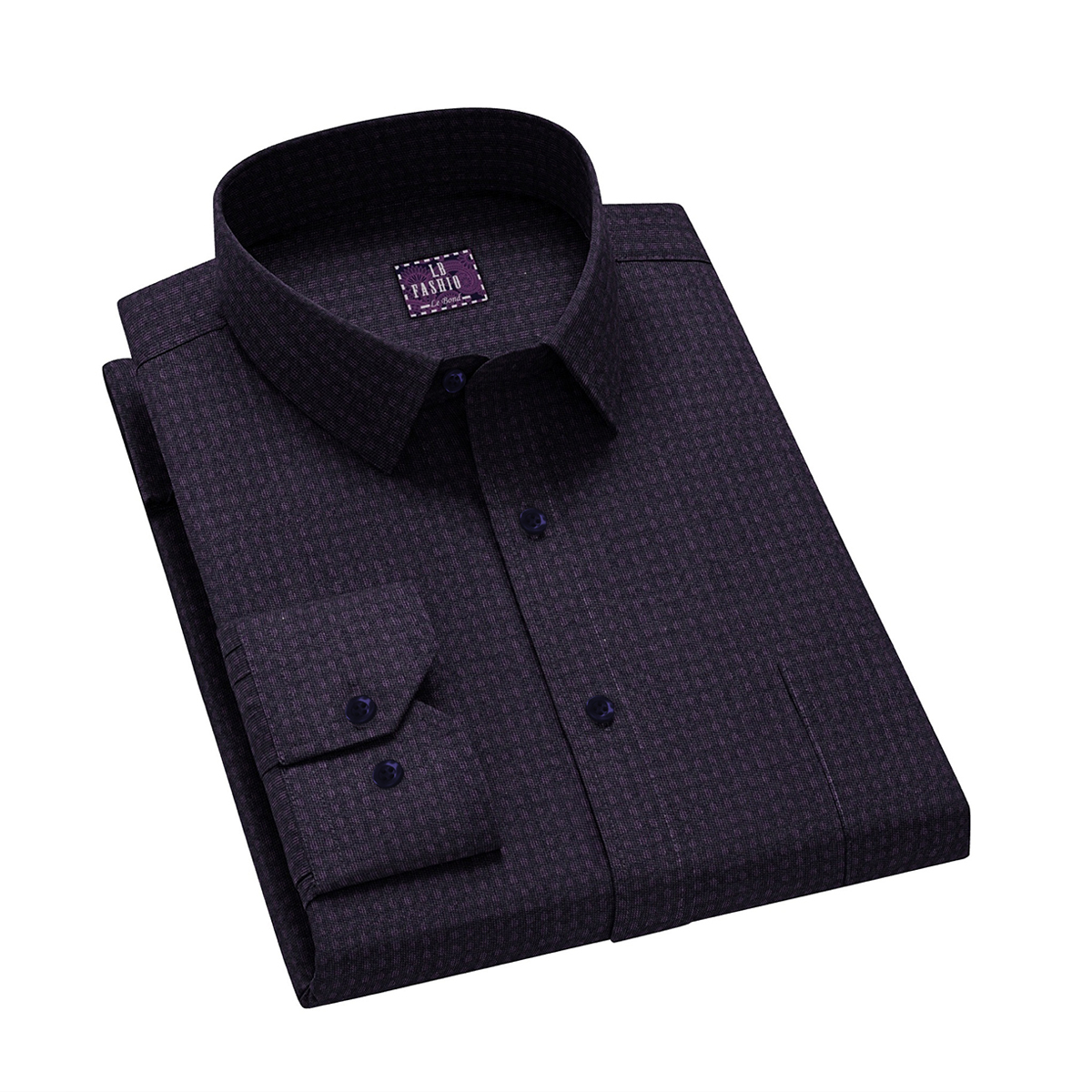 LB Fashion Men's Slim Fit Casual Long Sleeve Shirt
