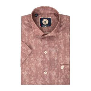 LB Sport Brown Men’s Slim Fit Casual Short Sleeve Shirt