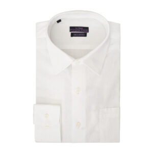 Le Bond Purple Club White Men’s Slim Fit Formal Wear Long Sleeve Shirt