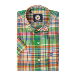 LB Sport Men’s Multi Color Slim Fit Casual Short Sleeve Shirt