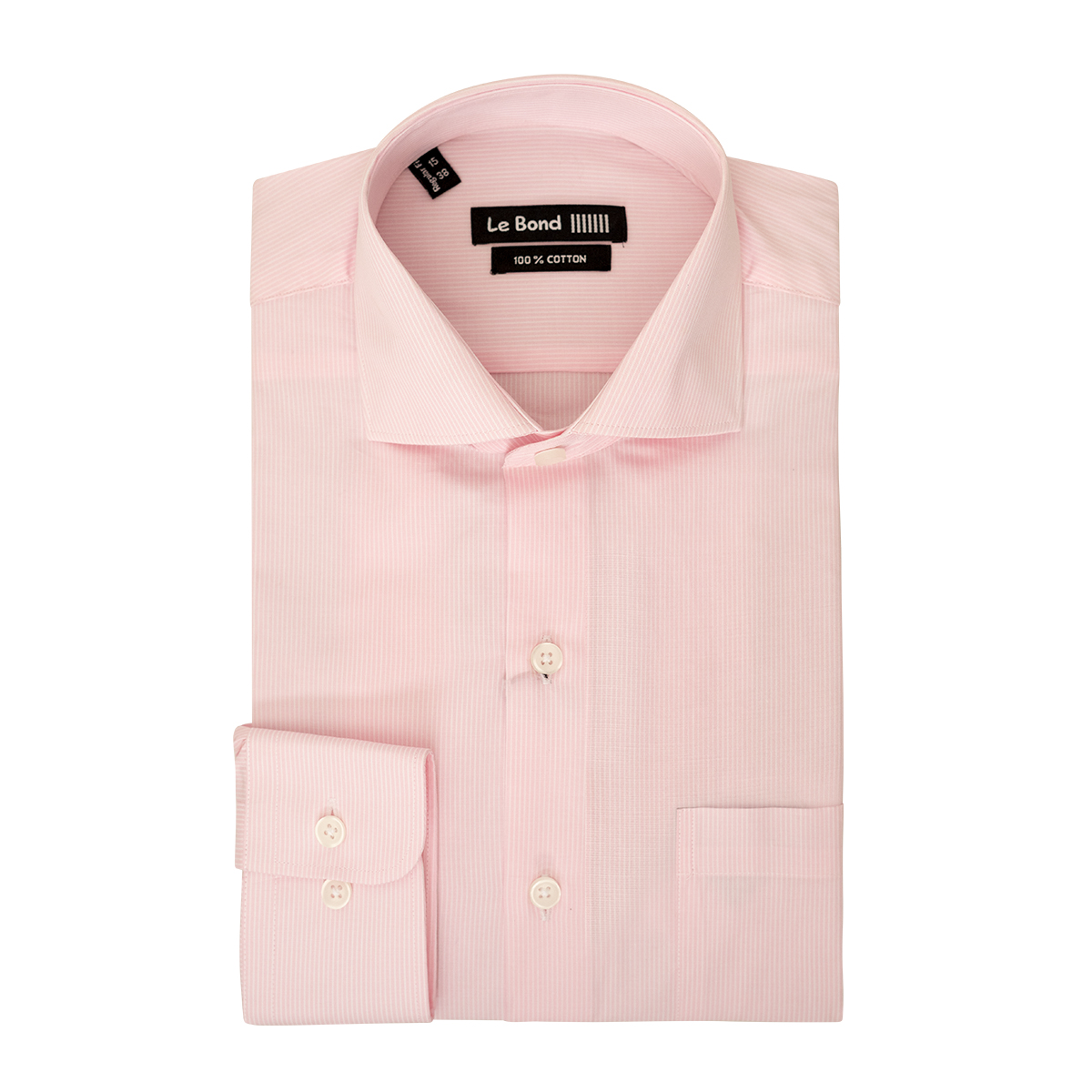 Le Bond Designer Wear Pink Regular Fit Long Sleeve Men’s Shirt
