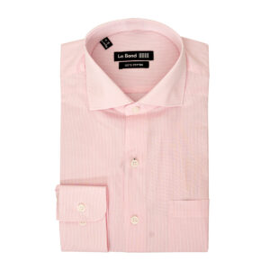 Le Bond Designer Wear Pink Regular Fit Long Sleeve Men’s Shirt