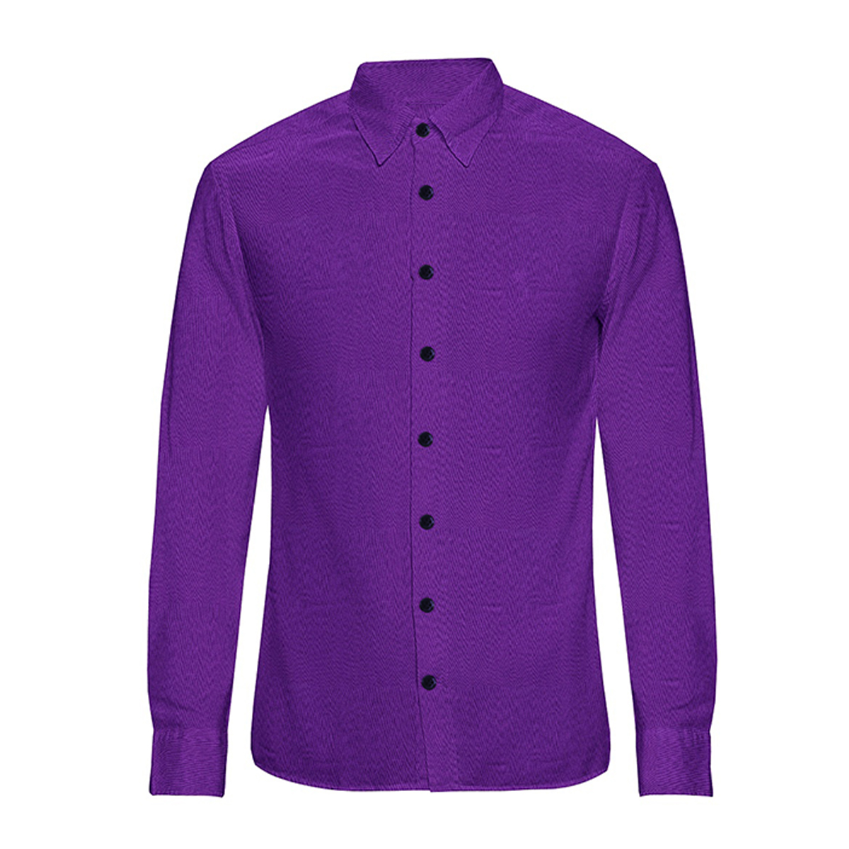 Envoy Italy Purple Men’s Tailor Fit Party Wear Long Sleeve Shirt - Image 2