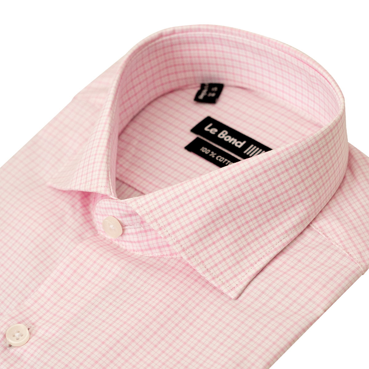 Le Bond Designer Wear Pink Regular Fit Long Sleeve Men’s Shirt - Image 2