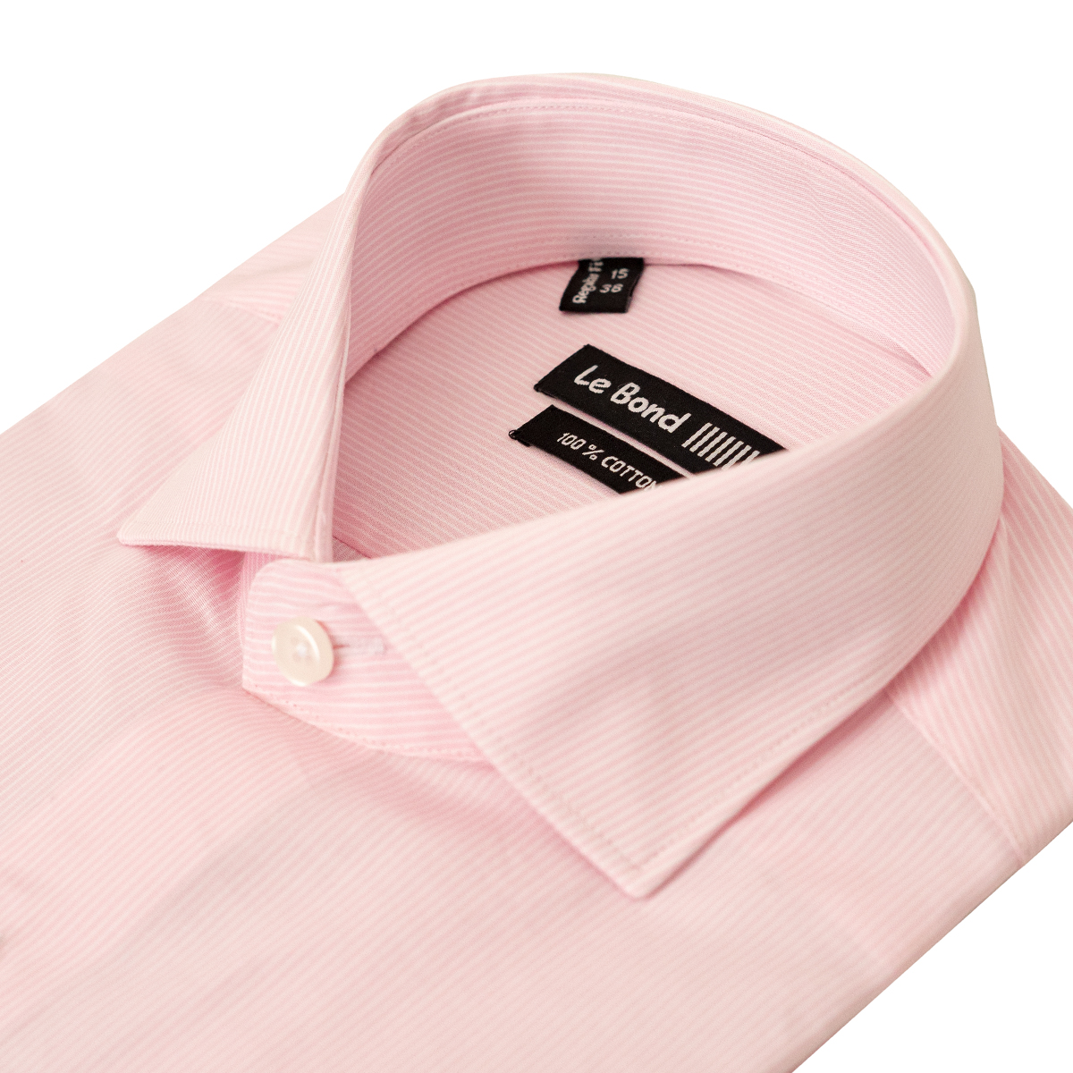 Le Bond Designer Wear Pink Regular Fit Long Sleeve Men’s Shirt - Image 2