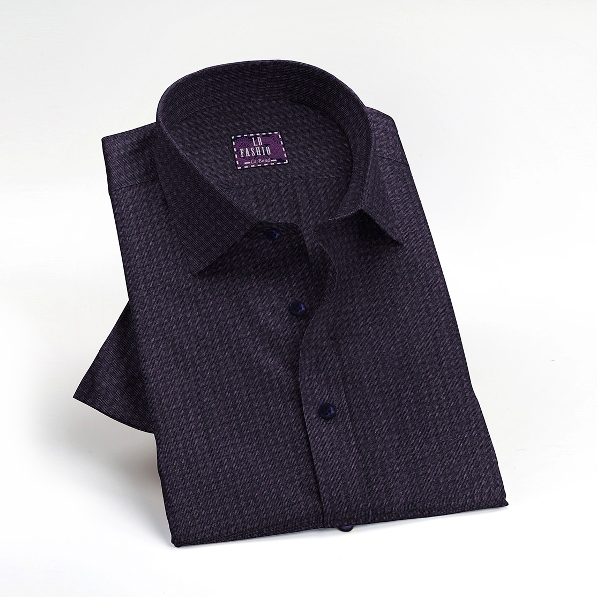 LB Fashion Men's Slim Fit Casual Long Sleeve Shirt - Image 3