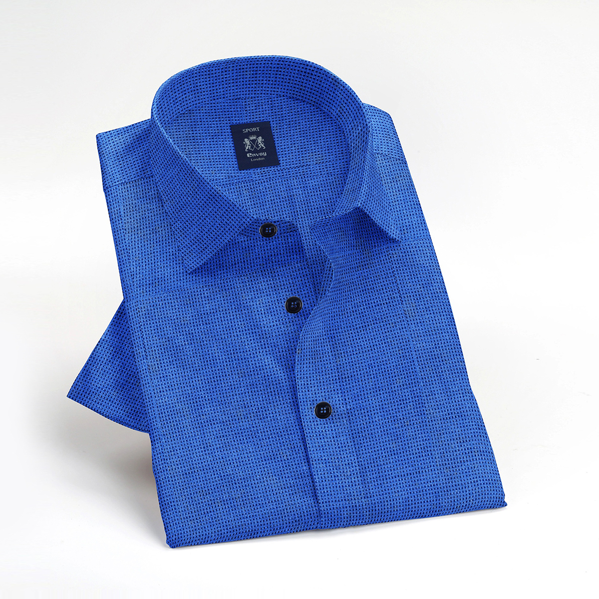 Envoy Sport Casual Wear Tailor Fit Men's Short Sleeve Shirt - Image 3