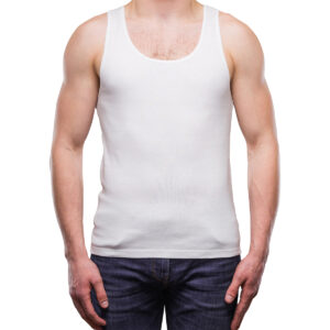 Le Bond Designer Wear Men’s White Color Vest Without Sleeves