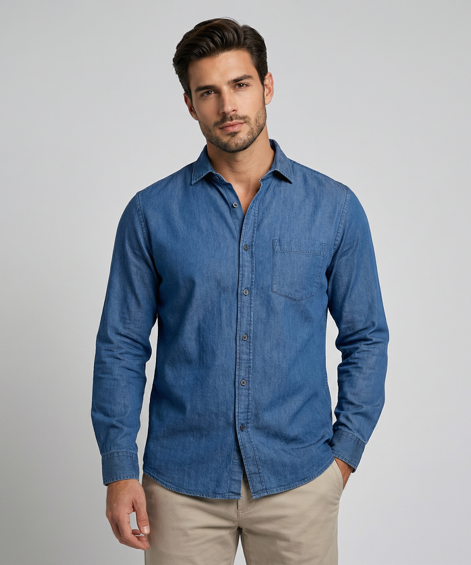 Envoy Sport Casual Tailor-Fit Long Sleeve Shirt