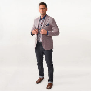 Envoy Sport Men's Slim Fit Pink Casual Jacket