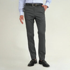 Envoy Classic Men’s Slim Fit Charcoal Grey Formal Trouser