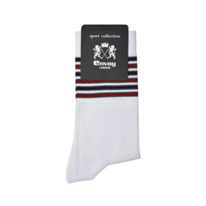 Envoy Sport Men’s Crew Length Casual Socks-White
