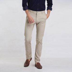 Envoy Sport Men’s Slim Fit Casual Beige Trouser