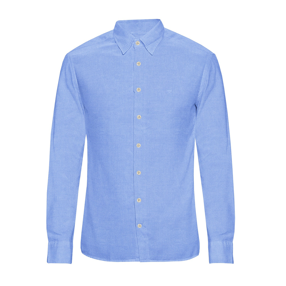 Le Bond Purple Club Elegance Blue Slim Fit Oxford Formal Shirt - Image 2
