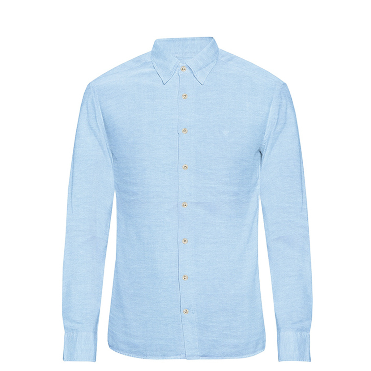 LB Sport Blue Slim Fit Long Sleeve Men’s Shirt - Image 2