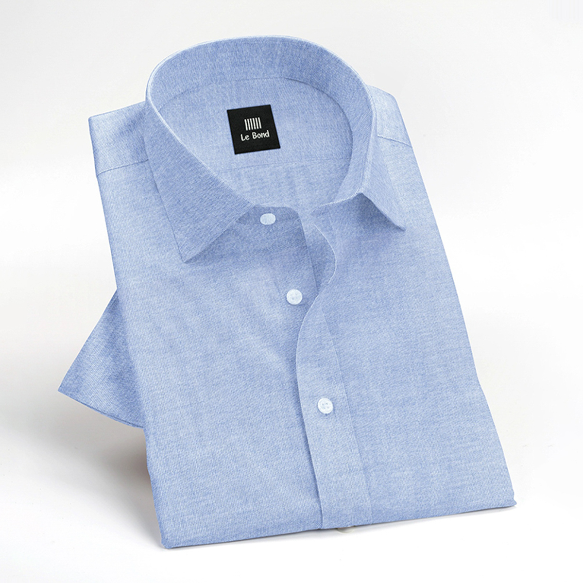 Le Bond Designer Wear Blue Regular Fit Long Sleeve Men’s Shirt - Image 3