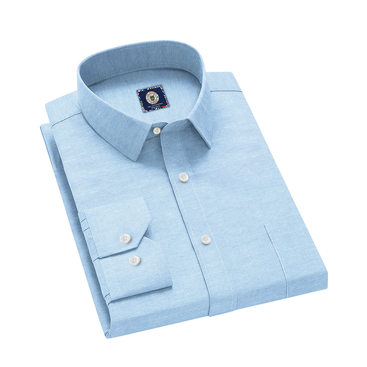 LB Sport Blue Slim Fit Long Sleeve Men’s Shirt