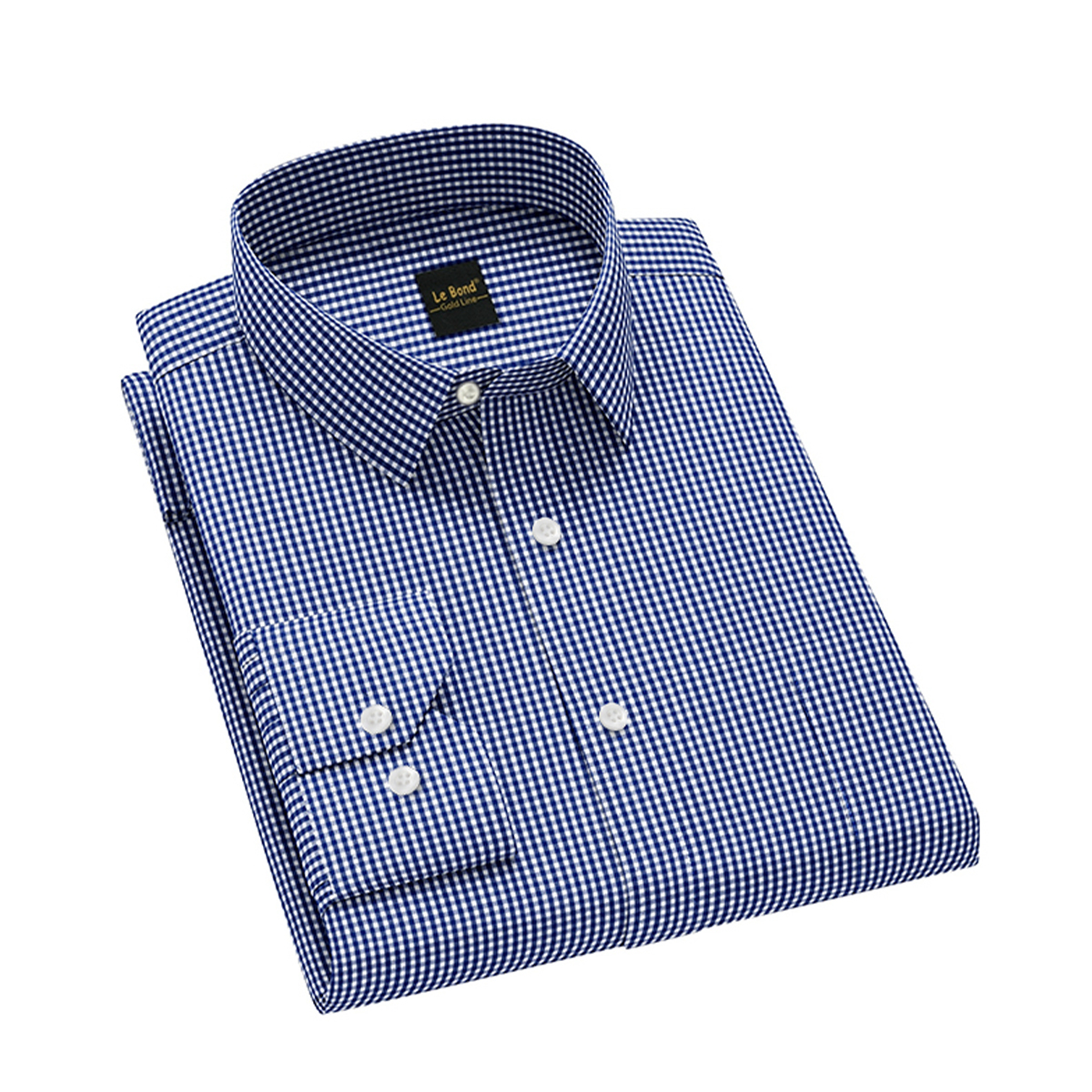 Le Bond Gold Line Tailor Fit Long Sleeve Men’s Shirt