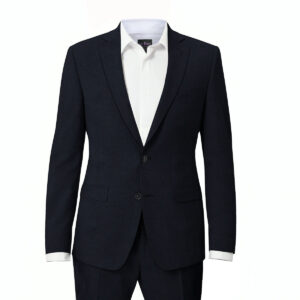 Le Bond Purple Club Dark Blue Men’s Slim-Fit Suit