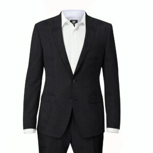 Le Bond Designer Wear Charcoal Grey Men’s Regular Fit Suit
