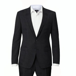 Le Bond Purple Club Charcoal Grey Men’s Slim-Fit Suit
