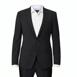 Le Bond Purple Club Black Men’s Slim-Fit Suit