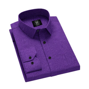 Envoy Italy Purple Men’s Tailor Fit Party Wear Long Sleeve Shirt