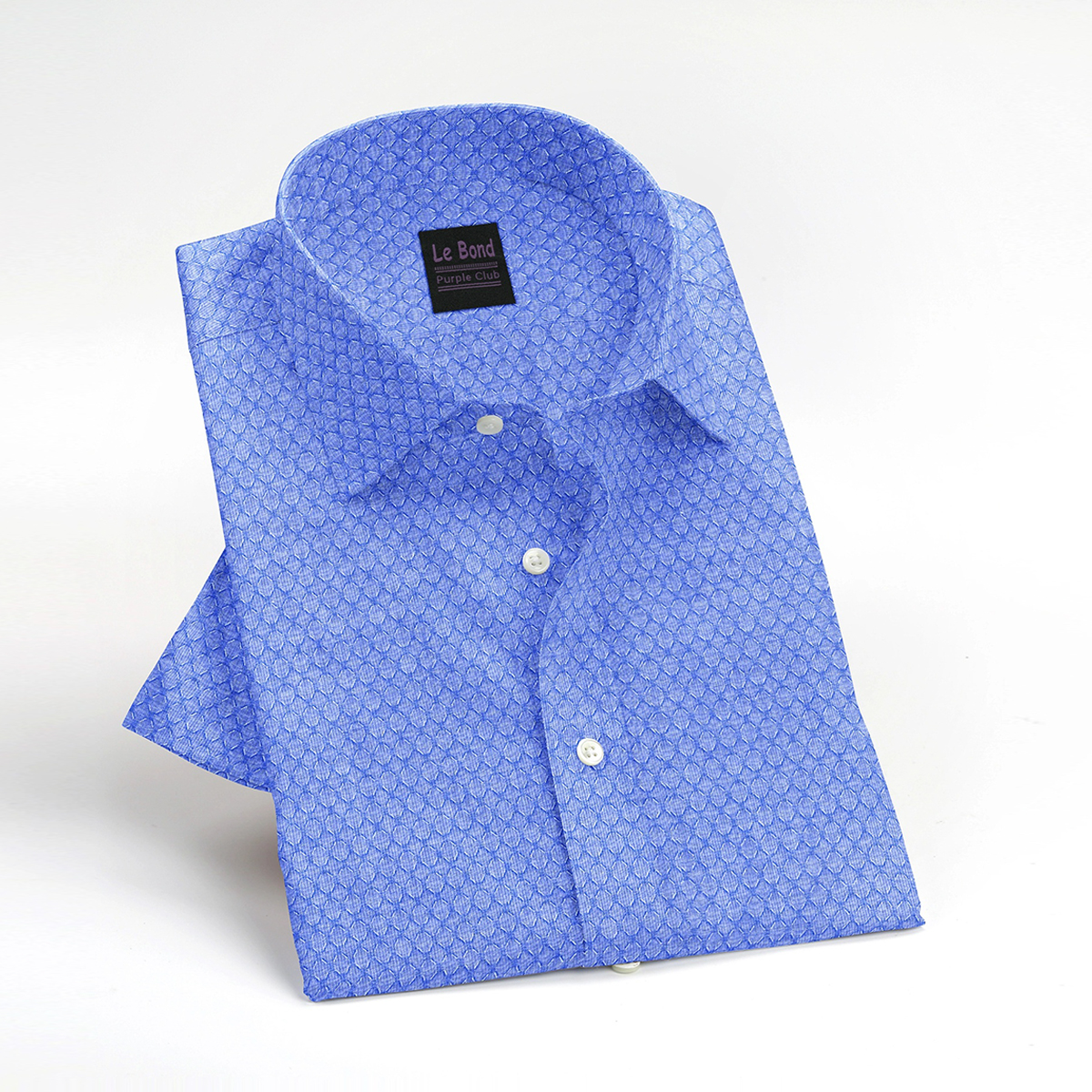 Le Bond Purple Club Men’s Slim Fit Long Sleeve Shirt - Image 3