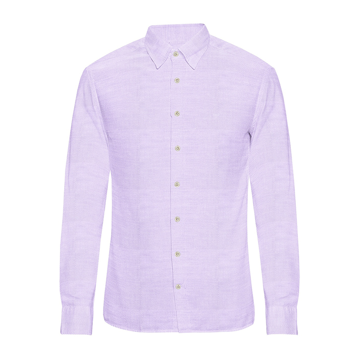 Le Bond Gold Line Purple Men’s Tailor Fit Formal Wear Long Sleeve Shirt - Image 2