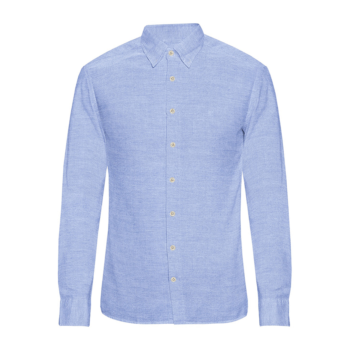 Le Bond Purple Club Blue Men’s Slim Fit Formal Wear Long Sleeve Shirt - Image 2