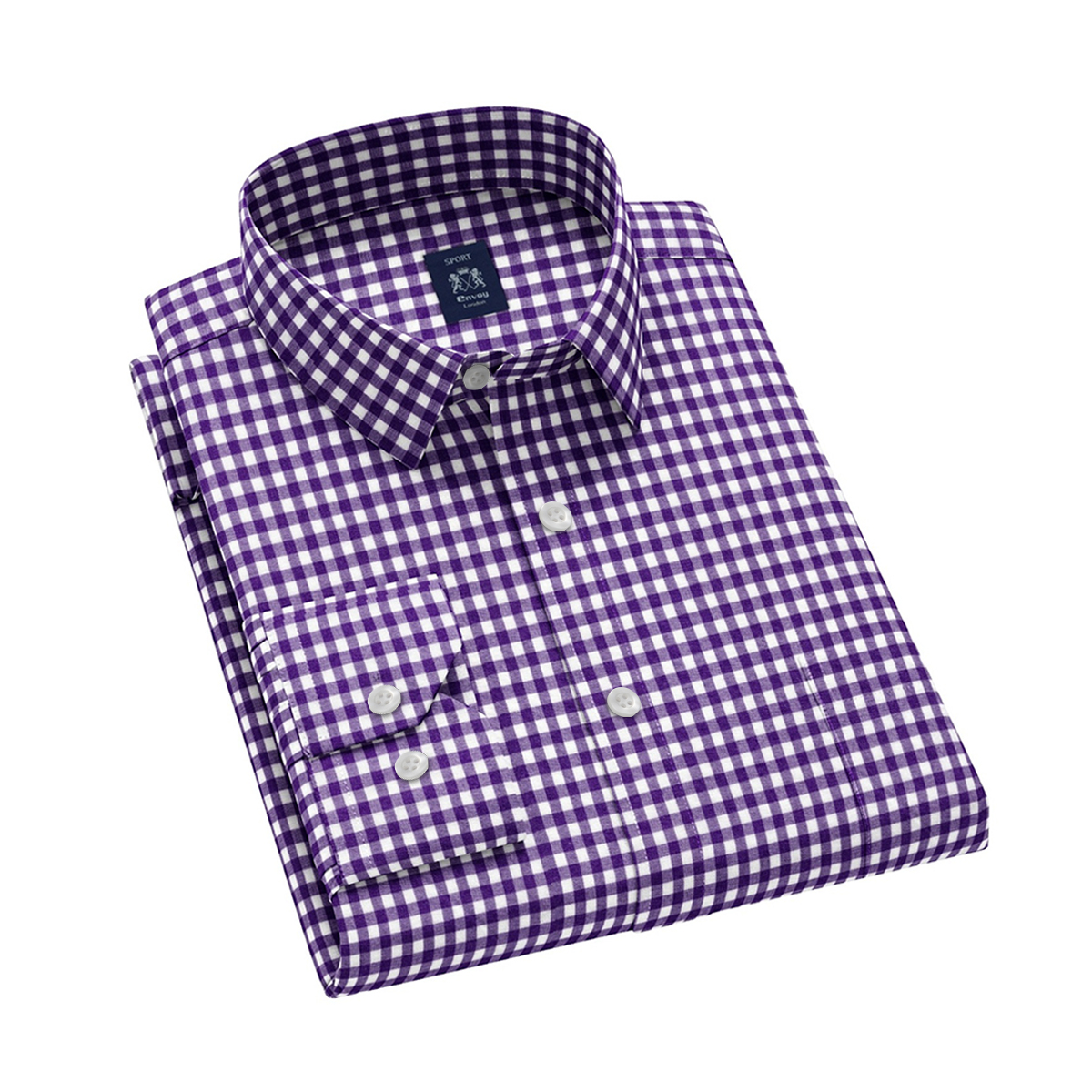 Envoy Sport Casual Tailor Fit Men's Long Sleeve Shirt
