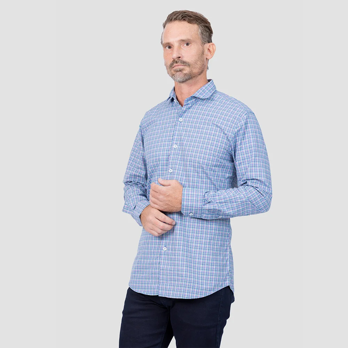 Envoy Sport Casual Tailor-Fit Long Sleeve Shirt