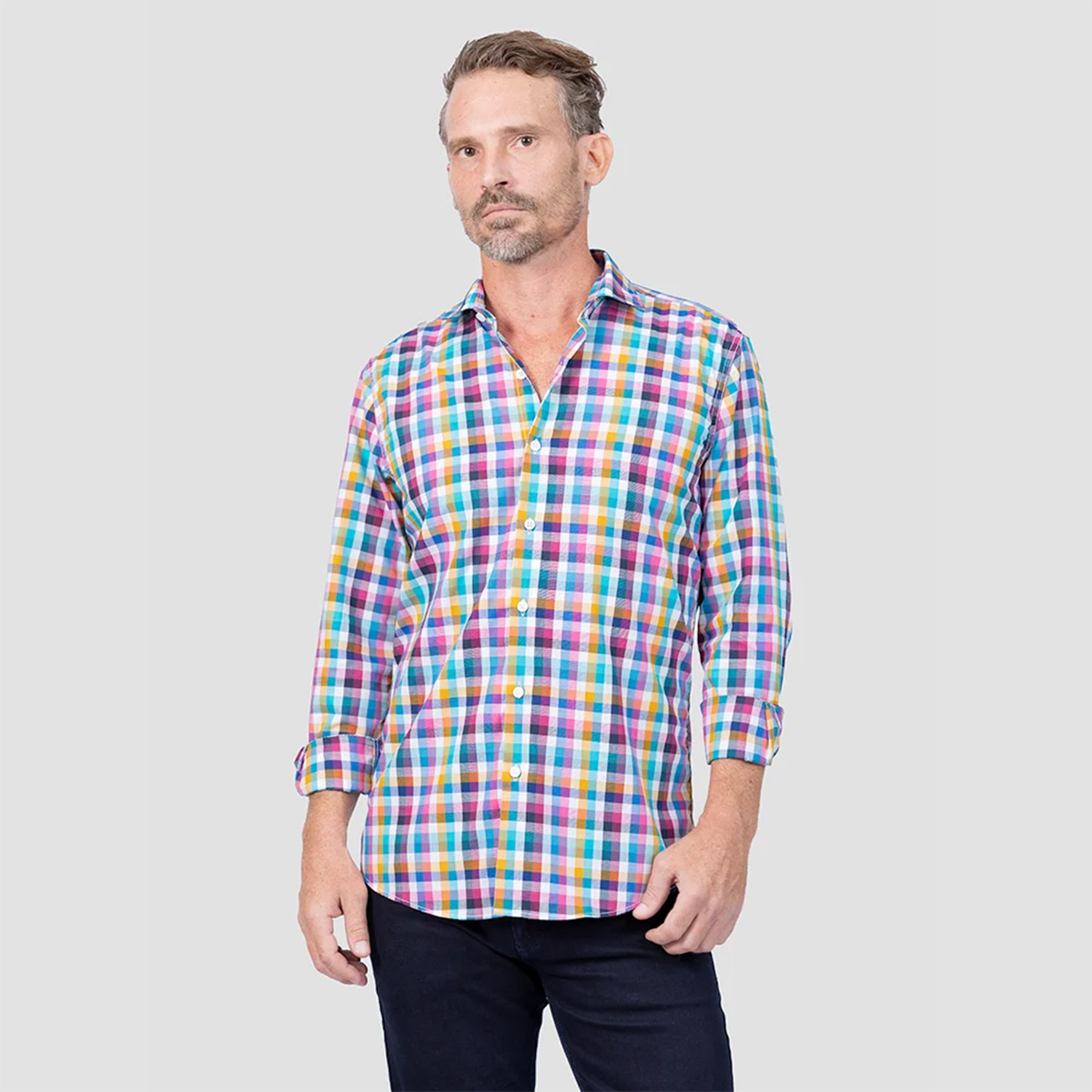 Envoy Sport Casual Tailor-Fit Long Sleeve Shirt