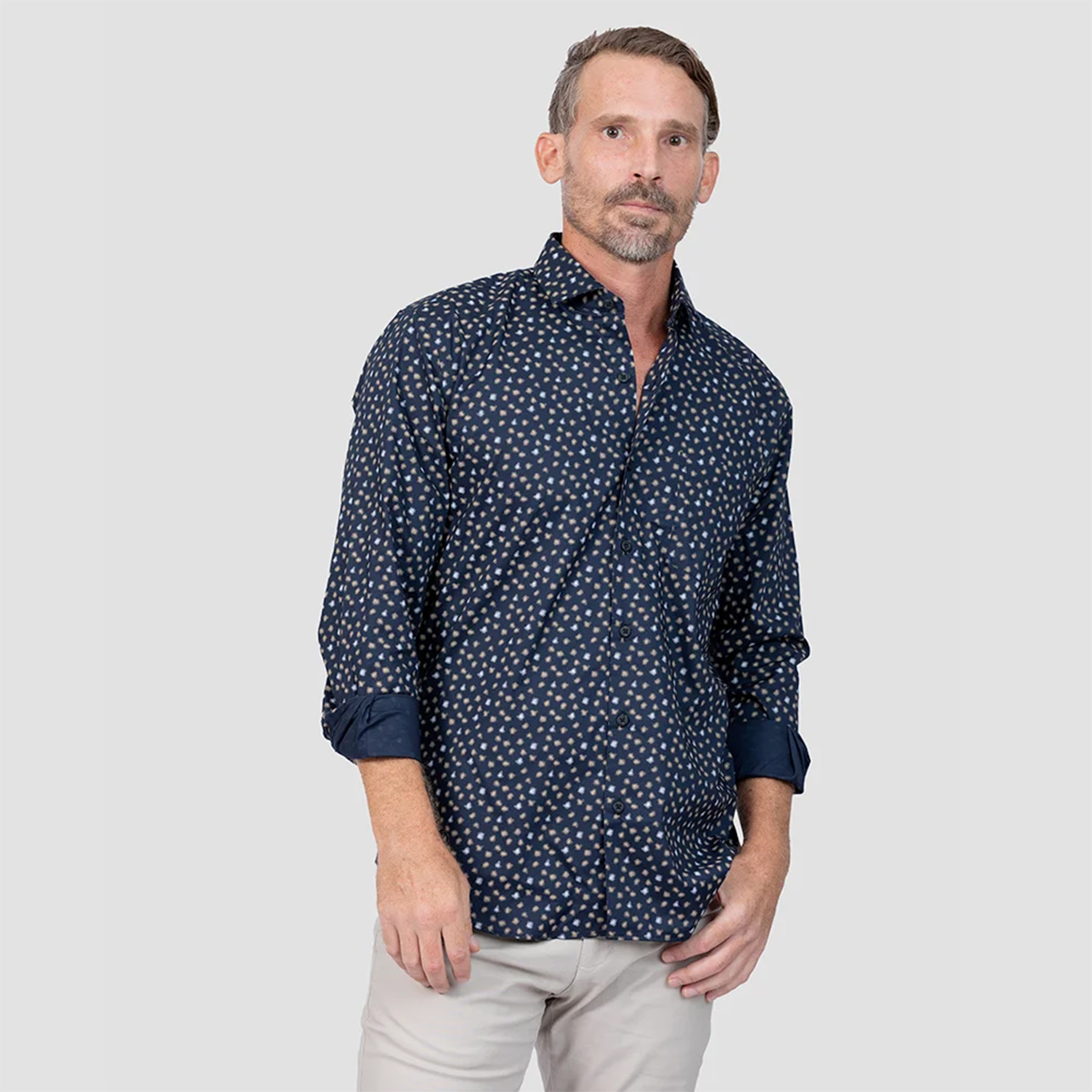 Envoy Italy Men’s Casual Party Wear Floral Shirt Tailor Fit
