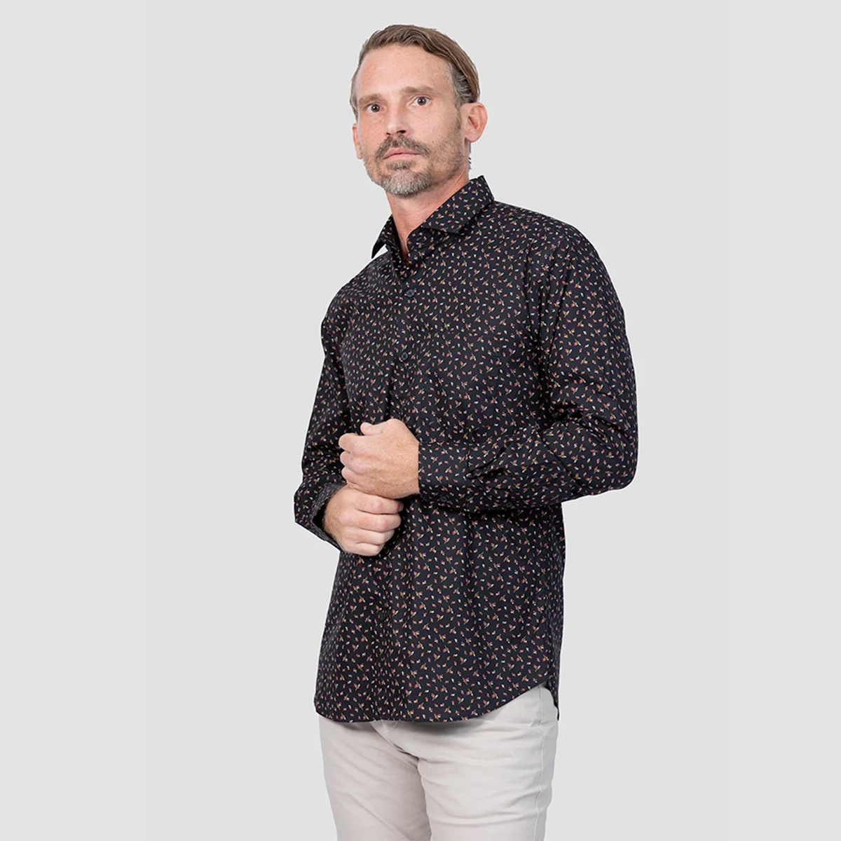 Envoy Italy Men’s Casual Party Wear Floral Shirt Tailor Fit