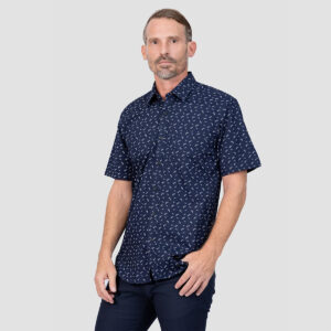 Envoy Italy Men’s Casual Party Wear Floral Shirt Short Sleeve