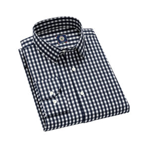 LB Sport  Dark Blue Slim Fit Long Sleeve Men’s Shirt