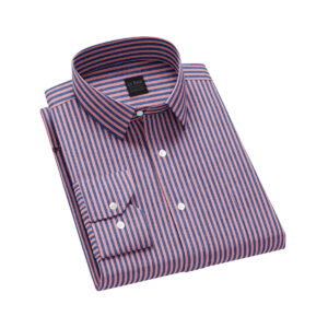 Le Bond Purple Club Maroon Slim Fit Long Sleeve Men’s Shirt