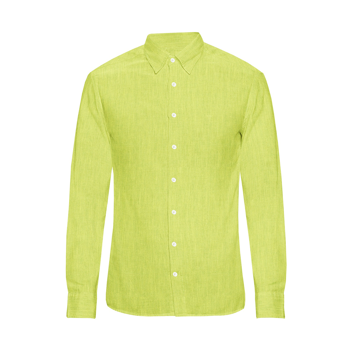 LB Fashion Green Slim Fit Long Sleeve Men’s Shirt - Image 3