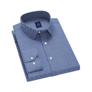 Envoy Sport Dark Blue Slim Fit Long Sleeve Men’s Shirt