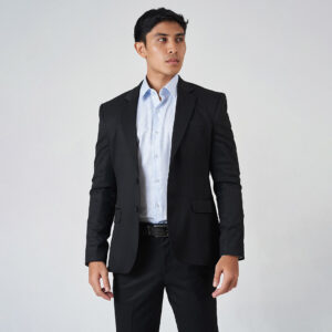 Le Bond Designer Wear Dark Blue Men’s Regular Fit Suit