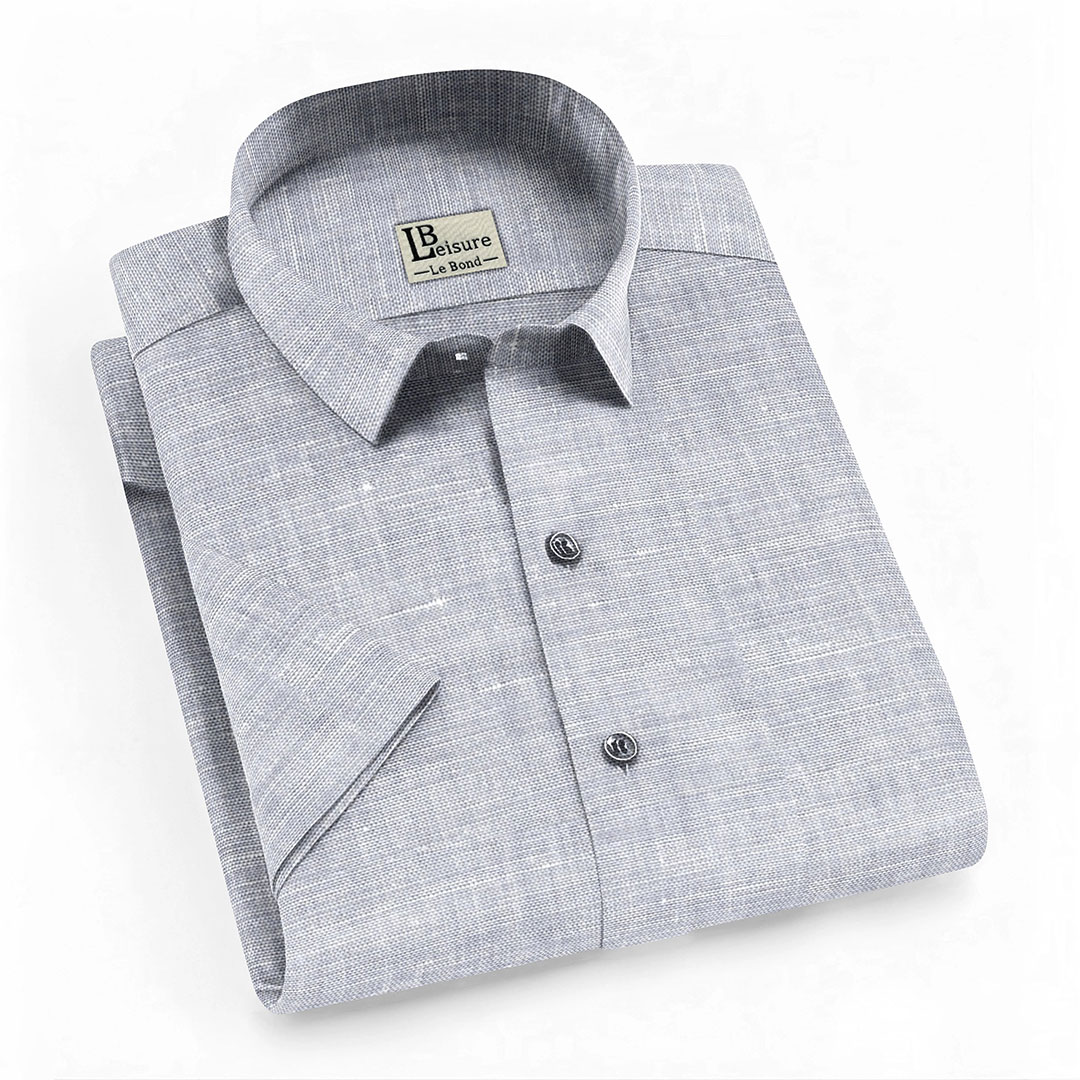 LB Leisure Men’s Ash Regular Fit Short Sleeve Shirt