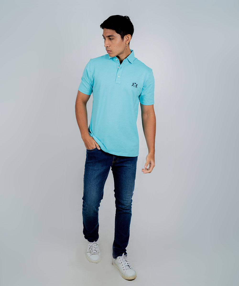 Envoy Sport Men’s Light Blue Regular Fit T-Shirt - Image 2