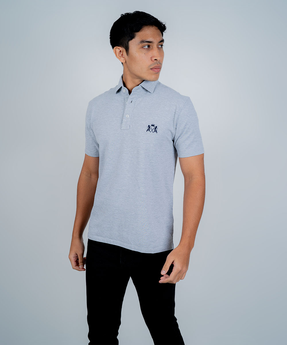 Envoy Sport Men’s Light Grey Regular Fit T-Shirt - Image 3