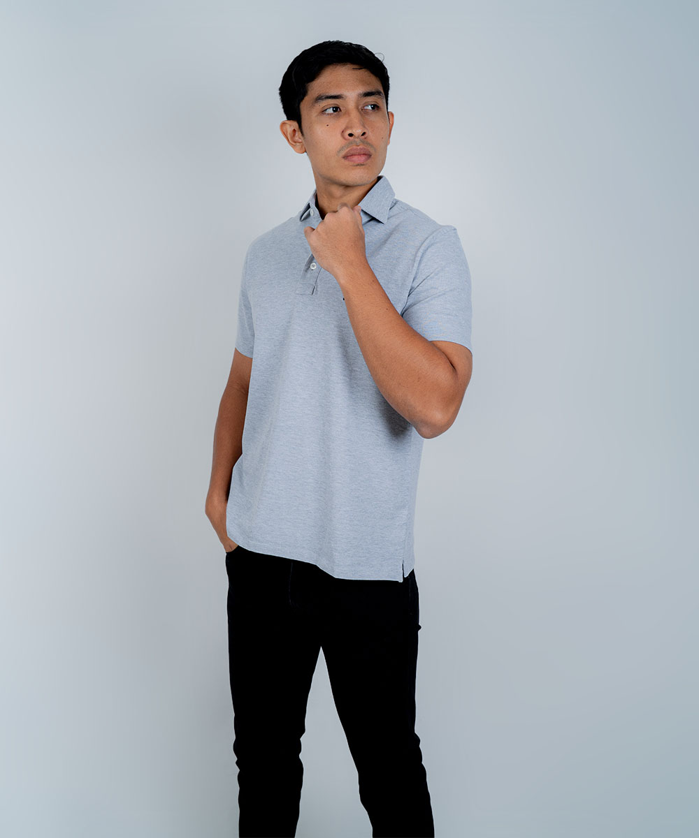Envoy Sport Men’s Light Grey Regular Fit T-Shirt - Image 2