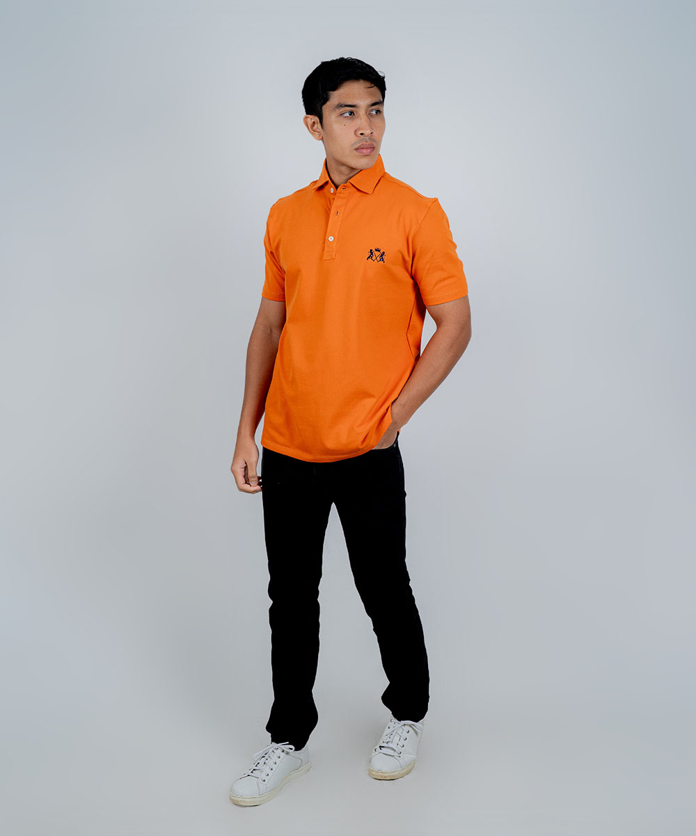 Envoy Sport Men’s Orange Regular Fit T-Shirt - Image 3