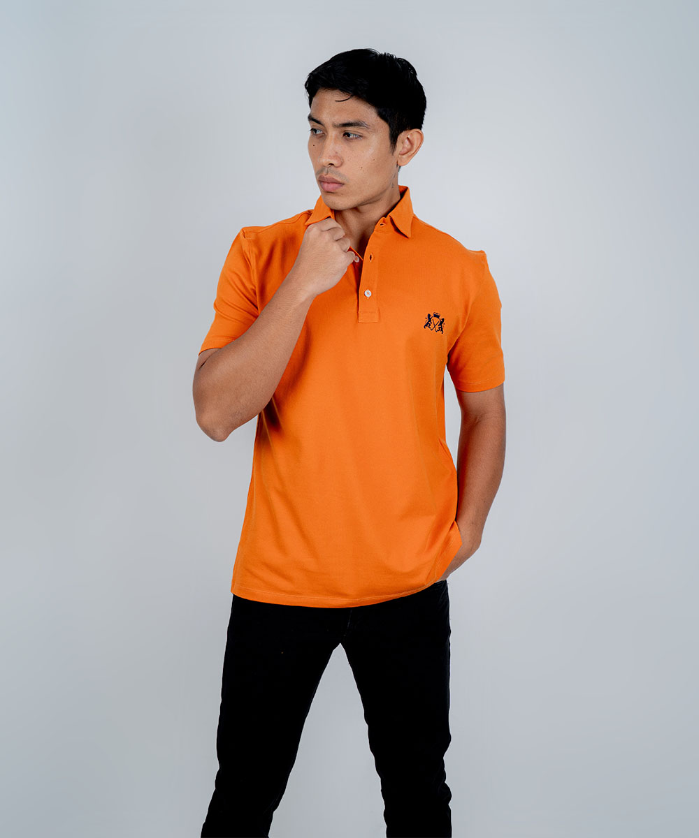 Envoy Sport Men’s Orange Regular Fit T-Shirt - Image 2